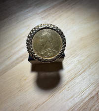 1890 Gold Full Sovereign Ring