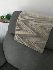 LUXURY Chair Arm Back Cover Antimacassar Sofa Armchair PLUSH EGG SHELL x 1