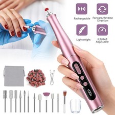 Usb Manicure Pedicure Machine Set Professional Electric Nail File Drill Portable