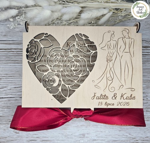 Personalised wooden wedding - personalised,