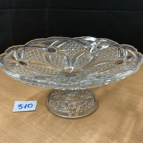 Vtg pressed clear glass - pressed,