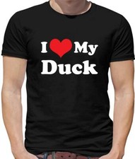 I Love My Duck Mens T-Shirt -