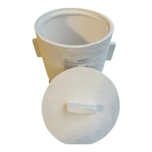 Cotton mache storage pots - mache,