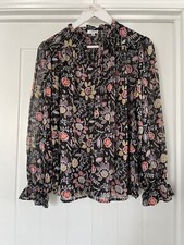 LA REDOUTE LADIES BLACK FLORAL