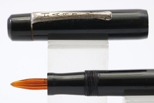 Vintage (c1930) HARO I Black Lever Fill Glass Nib Fountain Pen, CT