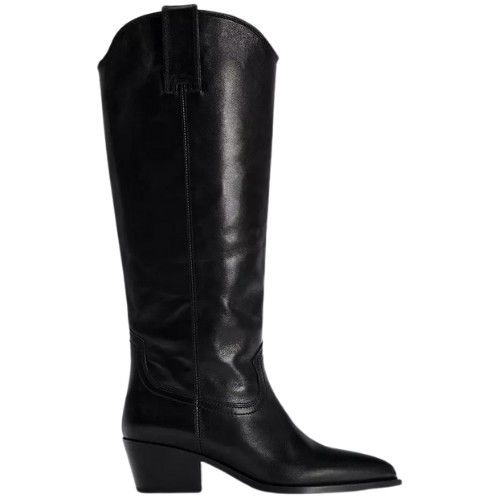 Zara black genuine leather - zara,