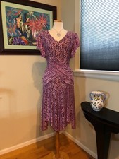 Vtg 80s Does 30s Lilac Lace