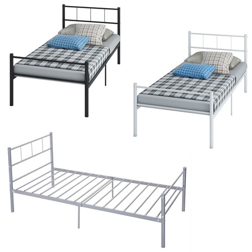 Simple budget metal bed - simple, single