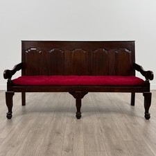 Antique 18th Century Fine Quality Settle In Oak ( REF AF-4466 )