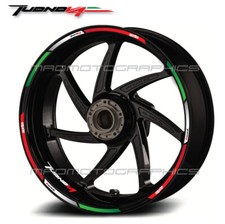 aprilia RSV Tuono V4 Tricolore motorcycle wheel decals rim stickers stripes 08