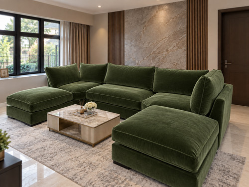 New bishop corner shape sofa - new,