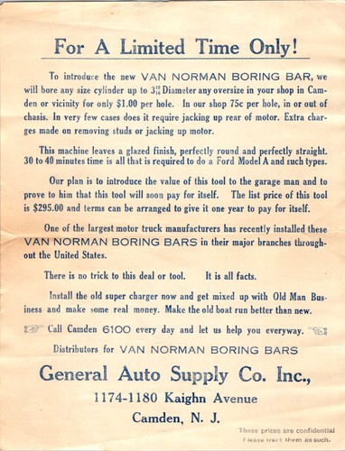 Van norman boring bar - van,