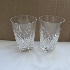 Lead Crystal Glasses x 2