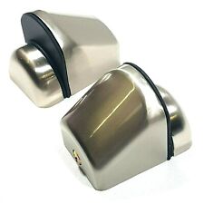 1 Pair Satin Steel Adjustable Glass Shelf Support Brackets Metal