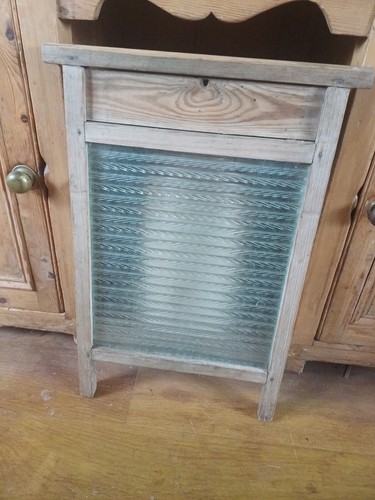 Vintage ribbed glass pine - glass, a