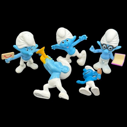 Bundle smurfs plastic - 5,