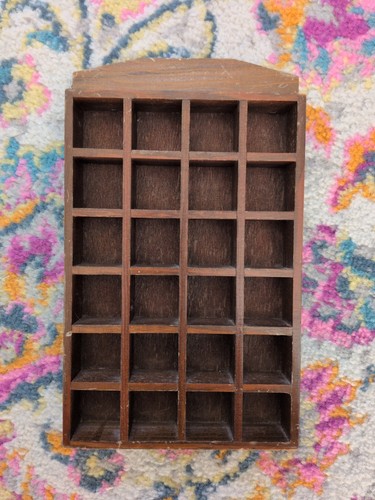 Vintage wooden thimble display - vintage,