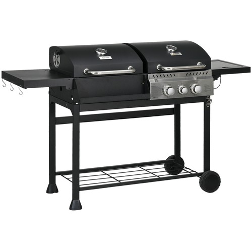 Outsunny dual fuel bbq grill - outsunny,
