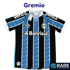 AUTHENTIC GREMIO (BRAZIL) 2020-21 HOME FOOTBALL SHIRT MEDIUM ADULT UMBRO (BNWT)