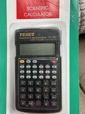 Retro TEXET Fx700 Scientific Calculator With Hard Plastic Shell Cover 