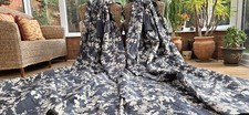 LAURA ASHLEY SILK HAWTHORN BLACKOUT LINED CURTAINS 106" DROP BY 62" WIDTH 1 of 2