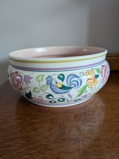 Vintage 1930s Poole Pottery Traditional Wares Blue Rooster LE Pattern 564 Bowl