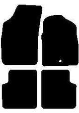 For Fiat 500 2008-2012 Tailored Car Floor Mat Black Carpet