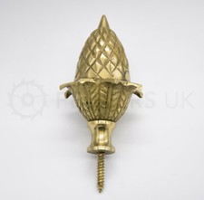 Brass Large Acorn Clock Finial