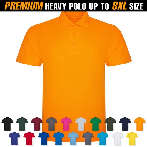 Mens premium heavy polo shirt - heavy,