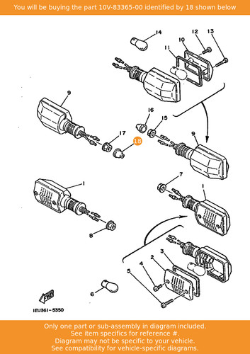 Yamaha cap 10v 83365 oem - yamaha, cap,