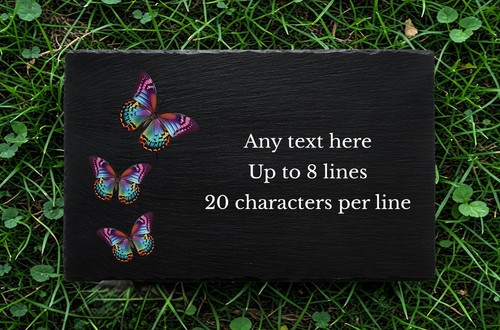 Personalised slate butterflies - personalised,