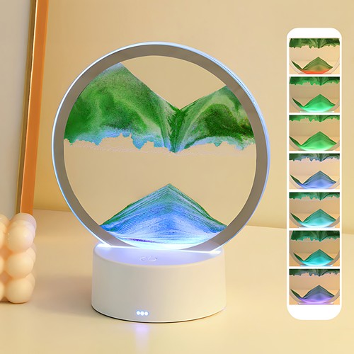 Flowing sand art lamp - 3d,