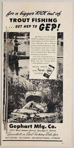 1948 print gep steel fly - print, ad