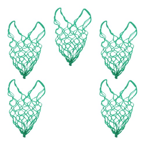Green nylon hay feeder bag - feeder,