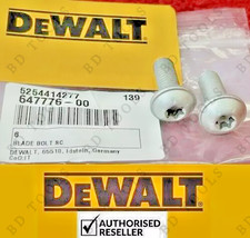2xGenuine DeWalt Blade Bolt for DWS780 DCS365 12'' Mitre Chop Saws 204v/110v