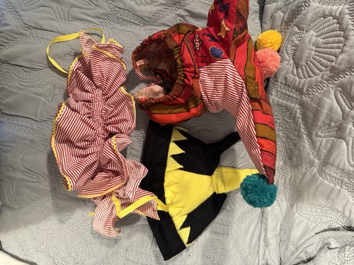 Two halloween clown hats - halloween,