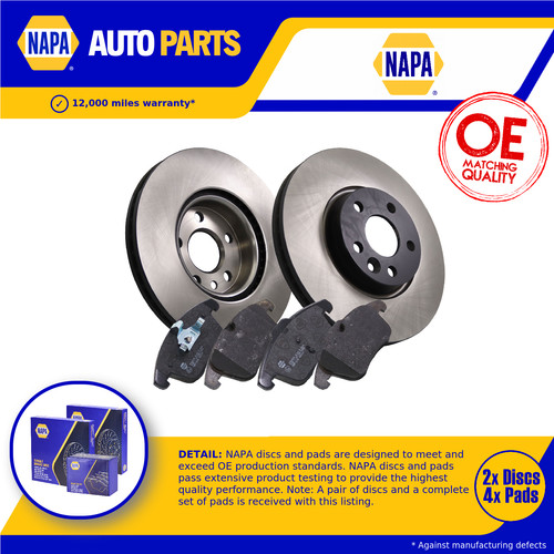 Vented brake discs and - 2x,