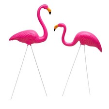 Garden Flamingo Pair Ornaments