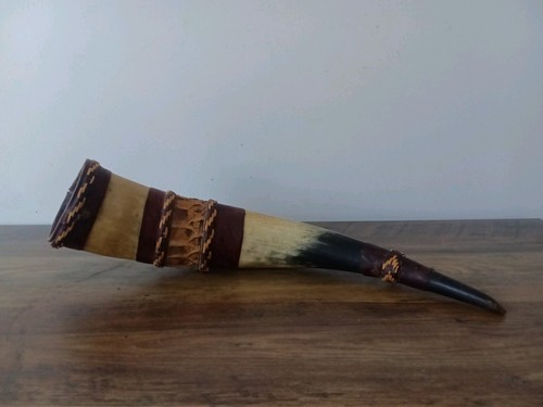 Vintage decorative horn powder - decorative,