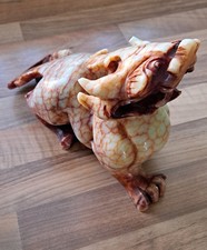 Red Veined Jasper Foo Dog Figurine 20cm length 