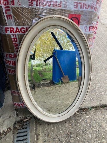 Oval wall hanging mirror - oval,