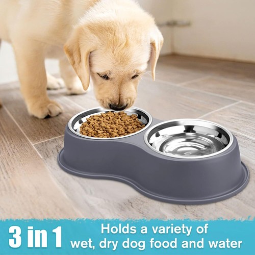 Stainless steel feeder pet - stainless,