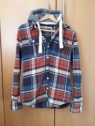 Superdry checked plaid hooded - superdry,