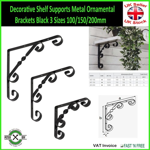 Decorative shelf supports - shelf,