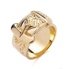 9CT YELLOW GOLD ON SILVER