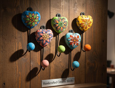 Antique Ceramic Coat Hook Wall