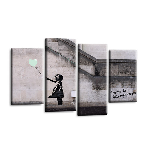 Banksy wall art duck - wall, egg