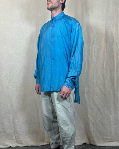 Katherine hamnett blue - blue, silk