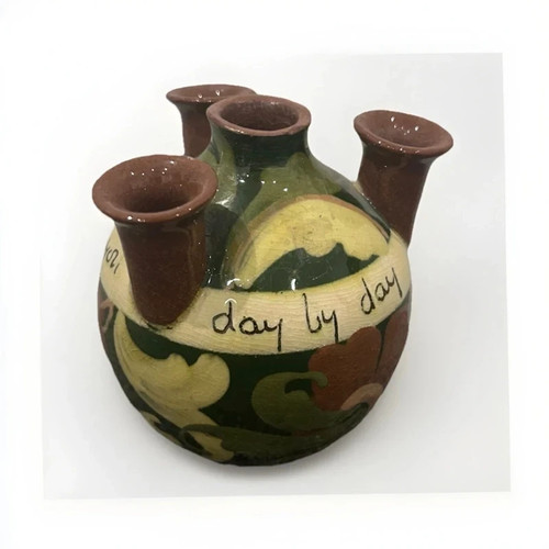 Devon pottery poesy vase motto - devon,