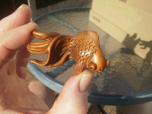 Hand carved wood netsuke a - netsuke,